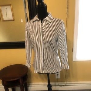 Striped Button up shirt with lace up back